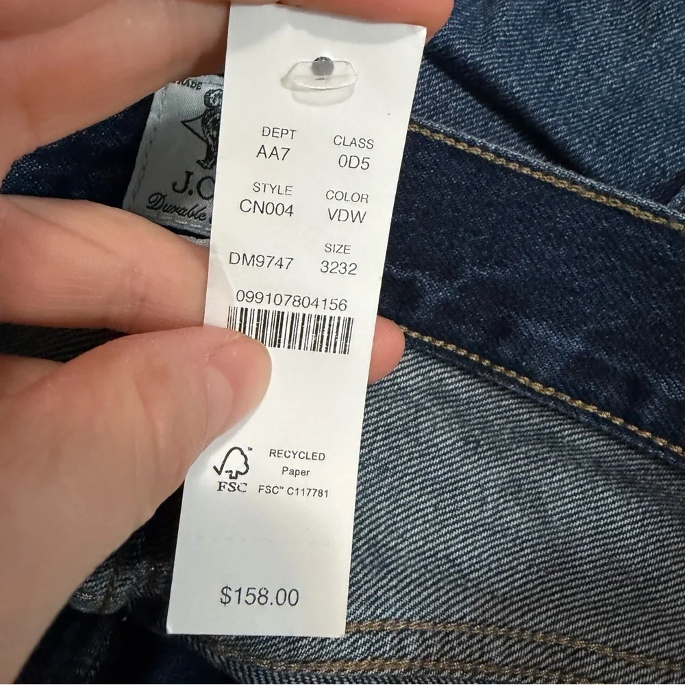J crew Classic jean in vintage dark wash denim